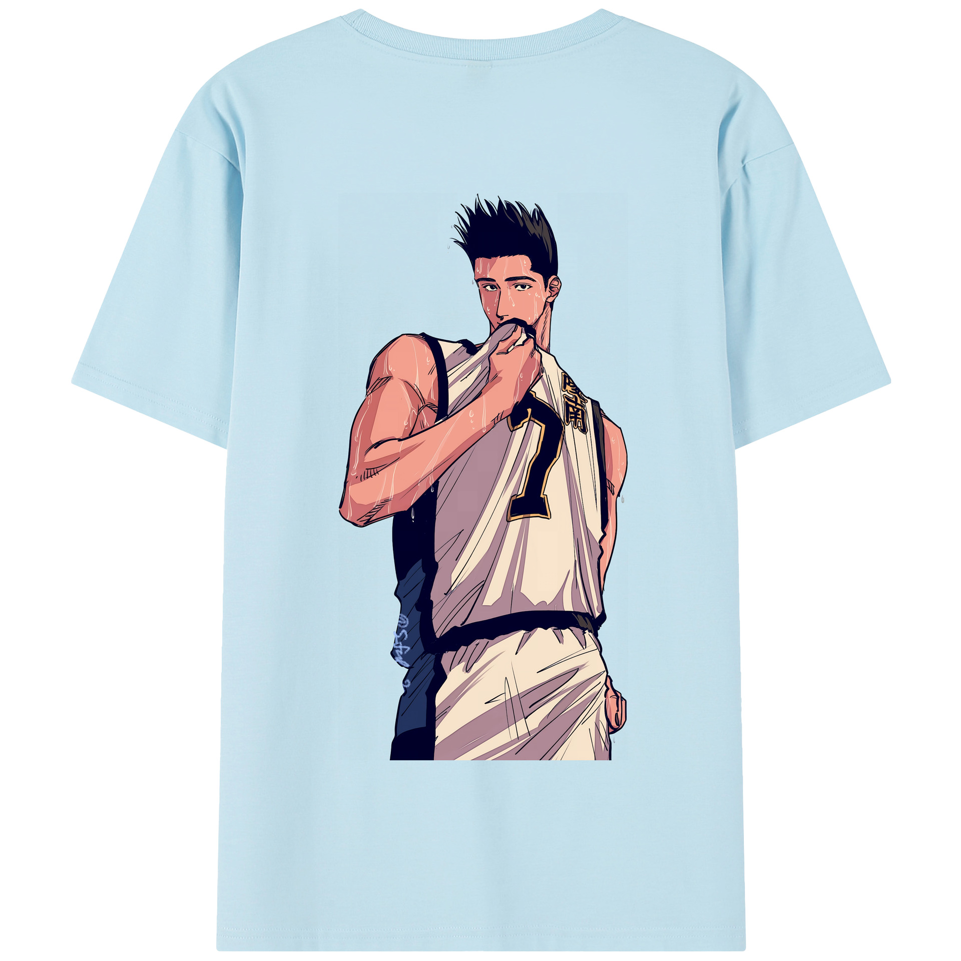 SLAM DUNK／スラムダンク 綿100％半袖Tシャツ（背面プリント）